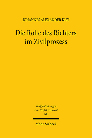 Die Rolle des Richters im Zivilprozess