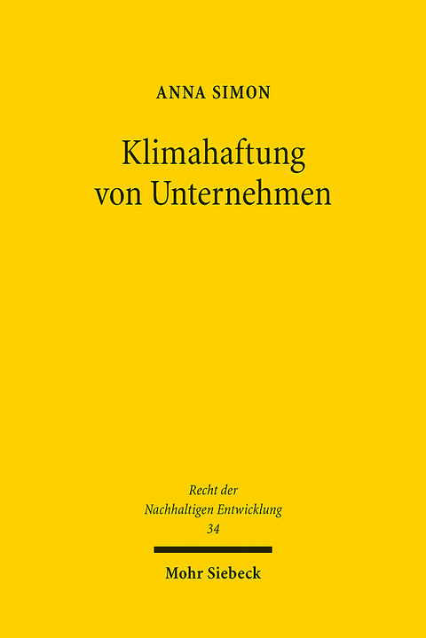 Klimahaftung von Unternehmen - Anna Simon