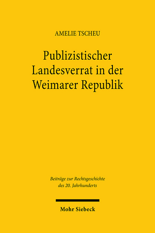 Publizistischer Landesverrat in der Weimarer Republik