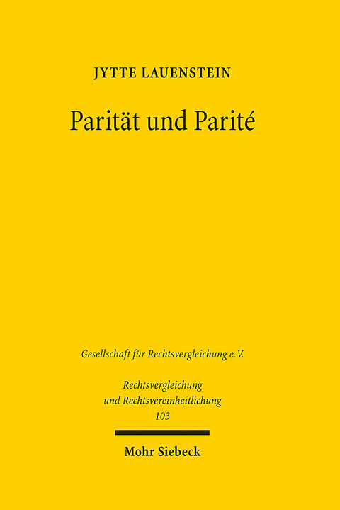 Parit&auml;t und Parit&eacute; - Jytte Lauenstein
