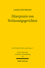 Zitierpraxis von Verfassungsgerichten - Laura Wittmann
