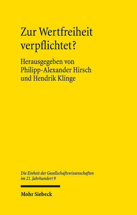 Zur Wertfreiheit verpflichtet? - 