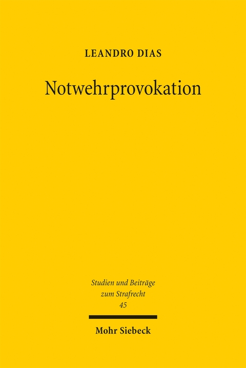 Notwehrprovokation - Leandro Dias