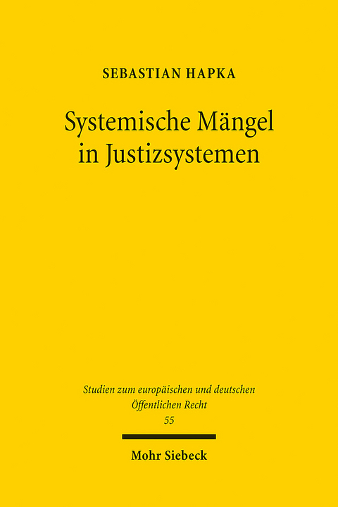 Systemische Mängel in Justizsystemen - Sebastian Hapka