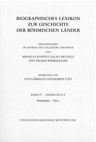 Biographisches Lexikon zur Geschichte der böhmischen Länder. Band IV, Lieferung 8-9