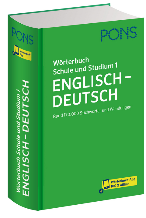 PONS Wörterbuch Schule und Studium Englisch - Deutsch, Band 1