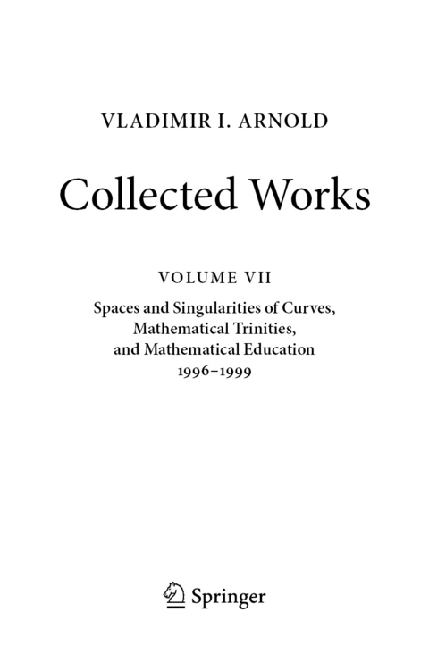 Vladimir I. Arnold - Collected Works - Vladimir I. Arnold