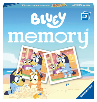 Ravensburger 20934 - mini memory® Bluey, Spieleklassiker für alle Fans der TV-Serie, Merkspiel für 2 - 6 Spieler ab 3 Jahren