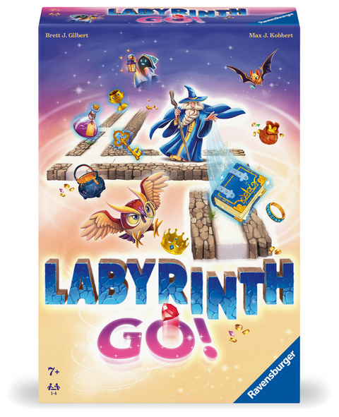 Labyrinth GO! - Gesellschaftsspiel & Brettspiel ab 7 Jahre - Brett Gilbert, Max J. Kobbert