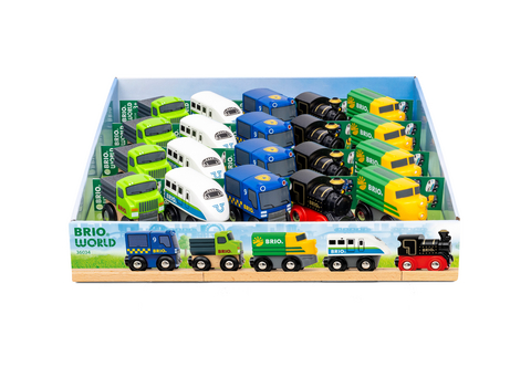 BRIO World - Mini-Z&uuml;ge & -Fahrzeuge in VKK mit VE 20