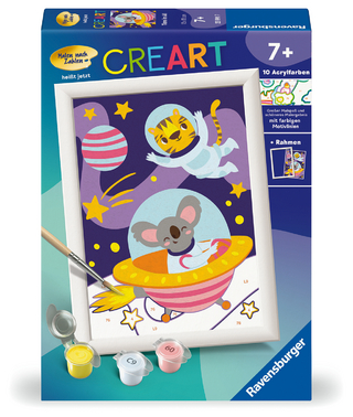 CreArt, Malen nach Zahlen Kinder - Tiere im All
