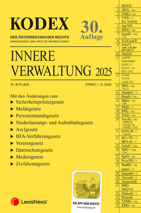 KODEX Innere Verwaltung 2025 - inkl. App - 