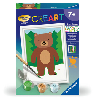 CreArt, Malen nach Zahlen Kinder - Kleiner Bär