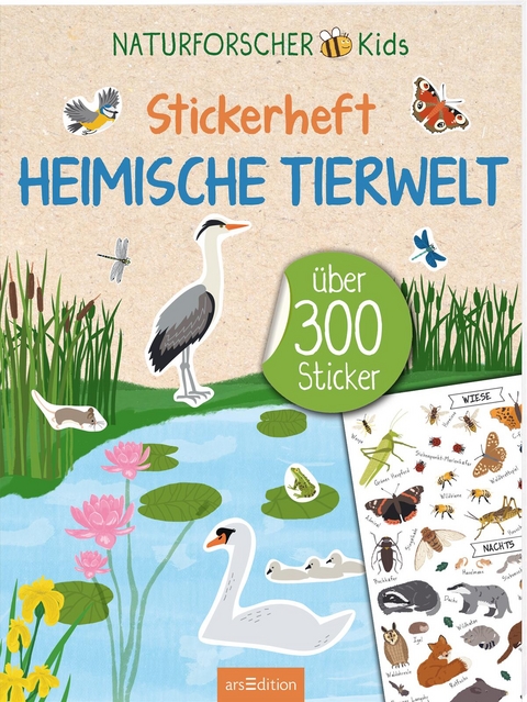 Naturforscher-Kids &ndash; Stickerheft Heimische Tierwelt