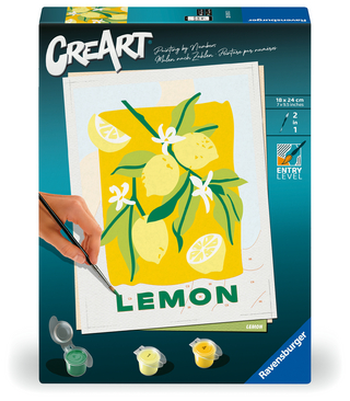 CreArt, Malen nach Zahlen Adults Trend - Zitronen