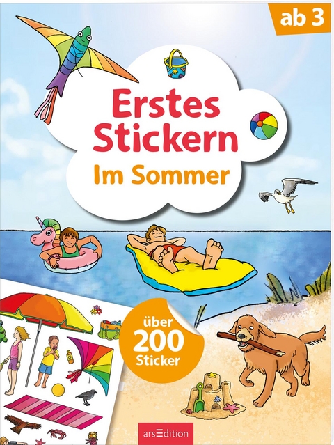 Erstes Stickern &ndash; Im Sommer