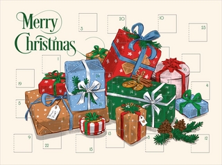 Mini-Adventskalender mit Umschlag Eine wunderschöne Weihnachtszeit - WWS