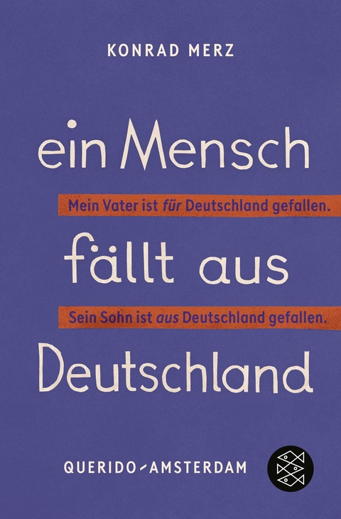 Ein Mensch fällt aus Deutschland - Konrad Merz