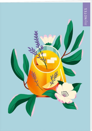 myNOTES Papeterie: Notizheft Farben des Sommers – Limonade