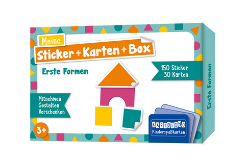 Meine Sticker + Karten + Box - Erste Formen