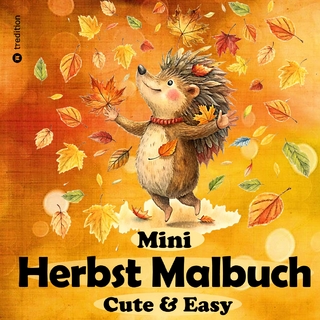 Herbst Malbuch für Erwachsene - Mini-Malbuch - Einfaches Malbuch - Herbst Ausmalbilder