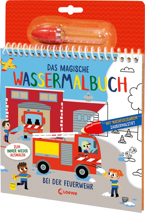 Das magische Wassermalbuch - Bei der Feuerwehr