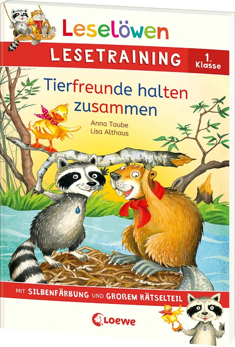 Lesel&ouml;wen Lesetraining 1. Klasse - Tierfreunde halten zusammen - Anna Taube