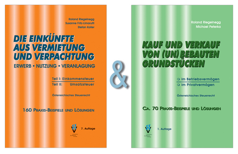 Set "Die Eink&uuml;nfte aus Vermietung und Verpachtung" & "Kauf und Verkauf von (un)bebauten Grundst&uuml;cken" - Roland Mag. Riegelnegg, Susanne Mag. Fritz-Limarutti, Stefan Mag. Koller, Michael MSc. LL.M. Peterka