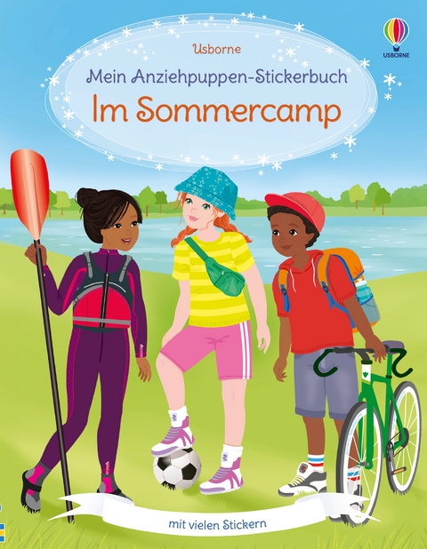 Mein Anziehpuppen-Stickerbuch: Im Sommercamp