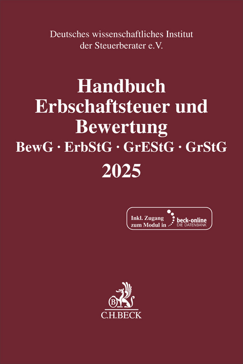 Handbuch Erbschaftsteuer und Bewertung 2025 - 