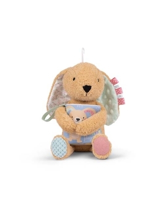 Sensory Snuggables Medium Plush Rabbit with Cloth Book - Make Believe Ideas