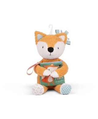 Sensory Snuggables Medium Plush Fox with Cloth Book