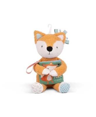 Sensory Snuggables Medium Plush Fox with Cloth Book - Make Believe Ideas