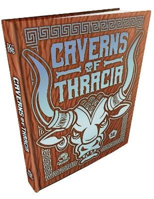 The Caverns of Thracia (5E) Minotaur Hide Cover - Jennell Jaquays, Chris Doyle