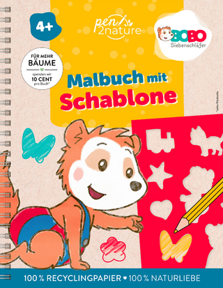 Bobo Siebenschläfer Malbuch mit Schablone. Zeichnen und Malen für Kinder ab 4 Jahren