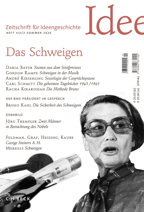Zeitschrift für Ideengeschichte Heft XIX/2 Sommer 2025 - 
