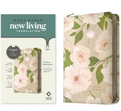 NLT Thinline Reference Zipper Bible, Filament Enabled - Tyndale House Publishers