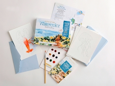 Watercolor the Easy Way Paint-Your-Own Watercolor Cards Coastal - Sara Berrenson