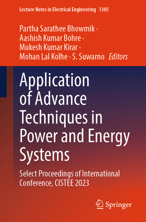 Application of Advance Techniques in Power and Energy Systems - 