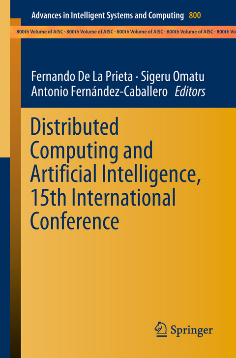 Distributed Computing and Artificial Intelligence, 15th International Conference - 
