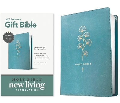 NLT Premium Gift Bible, Filament Enabled, Teal Cross - Tyndale House Publishers