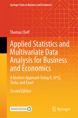 Applied Statistics and Multivariate Data Analysis for Business and Economics - Cleff, Thomas