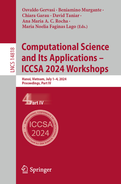 Computational Science and Its Applications – ICCSA 2024 Workshops - 