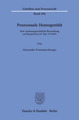 Prozessuale Homogenit&auml;t - Alexander Frammersberger