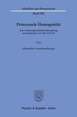 Prozessuale Homogenität