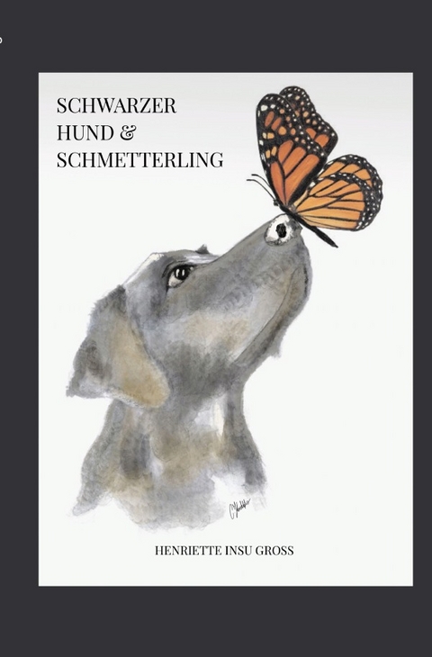 Schwarzer Hund &amp; Schmetterling - Henriette InSu Gross