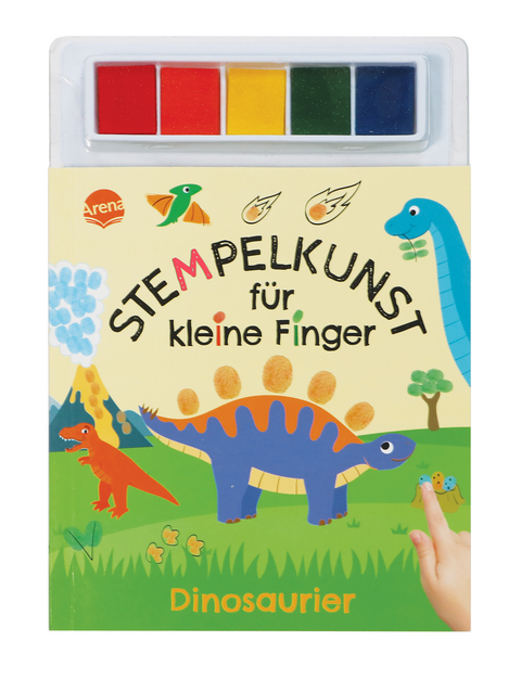 Stempelkunst f&uuml;r kleine Finger. Dinosaurier -  Hinkler