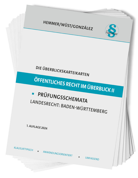 Die &Uuml;berblickskarteikarten &Ouml;ffentliches Recht im &Uuml;berblick II - Sim&oacute;n Barrera Gonz&aacute;lez, Karl-Edmund Hemmer, Achim W&uuml;st