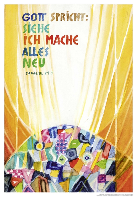 Jahreslosung Andreas Felger 2026, Kunstdruck 63 x 92 cm - Andreas Felger