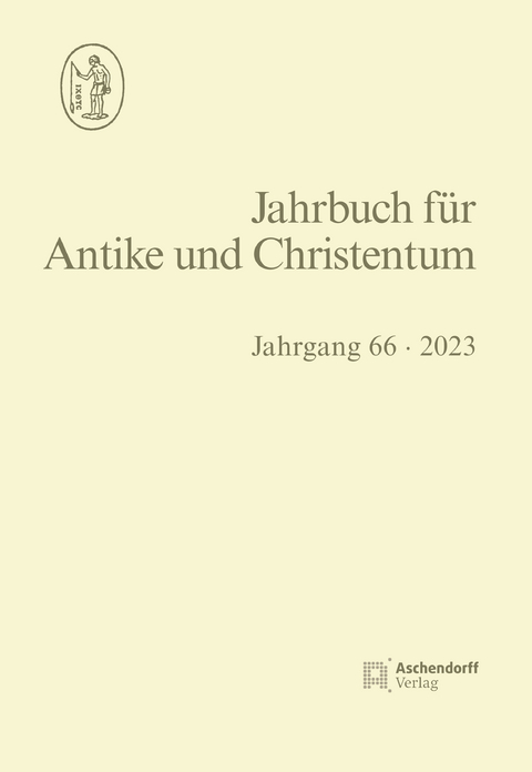 Jahrbuch f&uuml;r Antike und Christentum Jahrgang 66/2023 - 